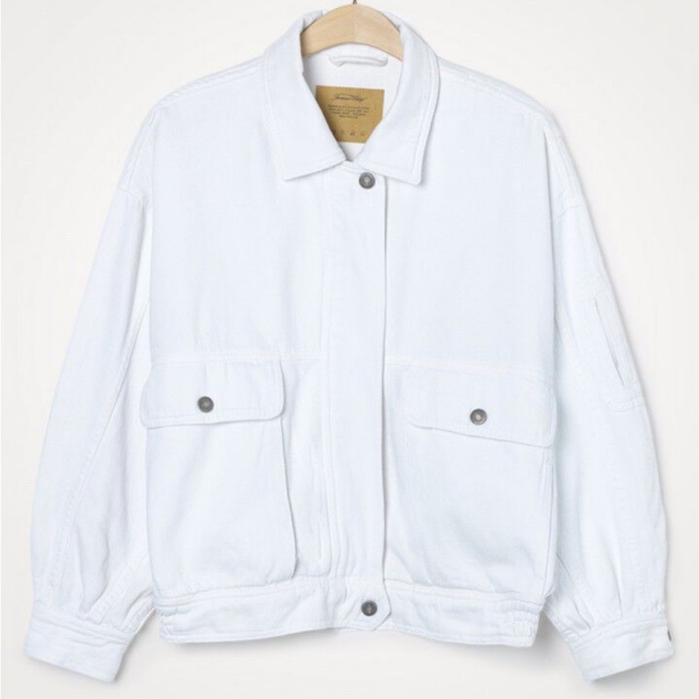 American Vintage White Denim Jacket